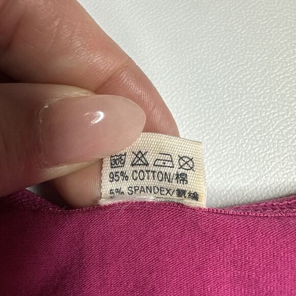 Bossini Hot Pink Lace Trim Cami Top Y2K McBling Barbiecore 2000s Medium - Picture 7 of 10